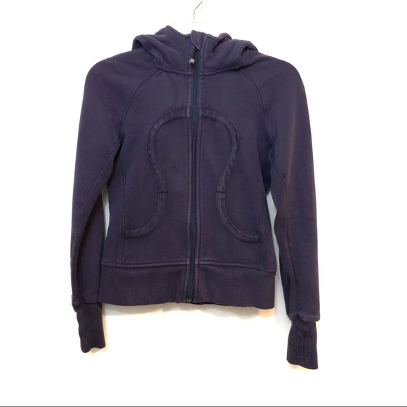 lululemon athletica Jackets & Blazers - Lululemon purple scuba jacket hooded